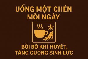 Uống một chén mỗi ngày – bồi bổ khí huyết, tăng cường sinh lực