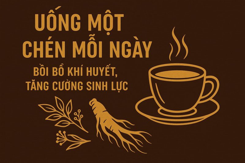 Uống một chén mỗi ngày giúp bồi bổ khí huyết, tăng cường sinh lực