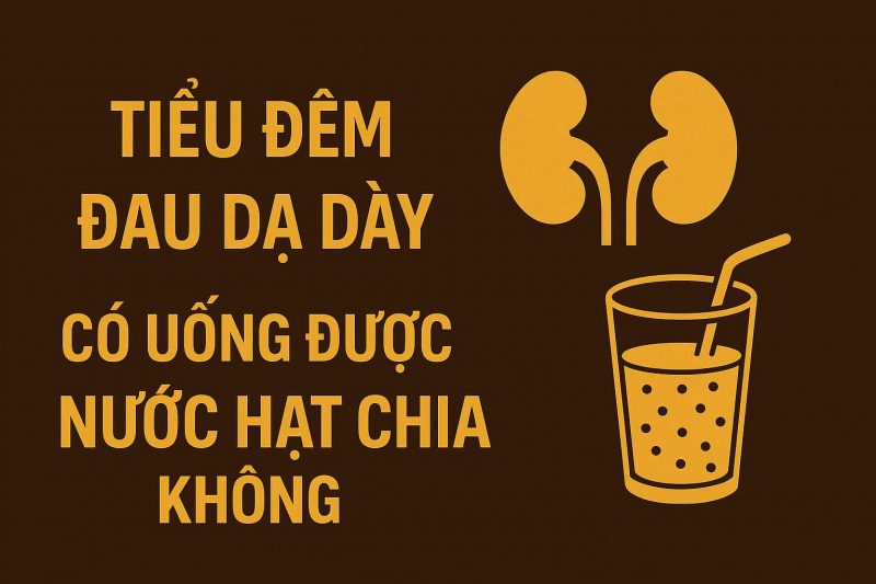 Tiểu đêm, đau dạ dày có uống được nước hạt chia không
