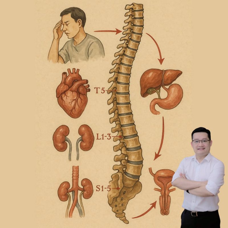 Cột sống – “bản đồ tạng phủ” của con người