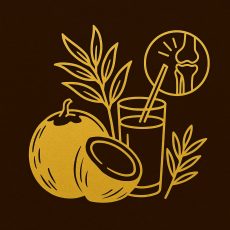 Dưỡng khớp mùa lạnh bằng nước dừa và rau ngổ