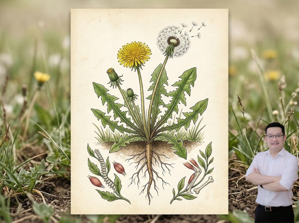 Tại sao Bồ công anh lại đặc trị đau nhức xương khớp?Bác sĩ Long giải thích đơn giản cho cô chú anh c