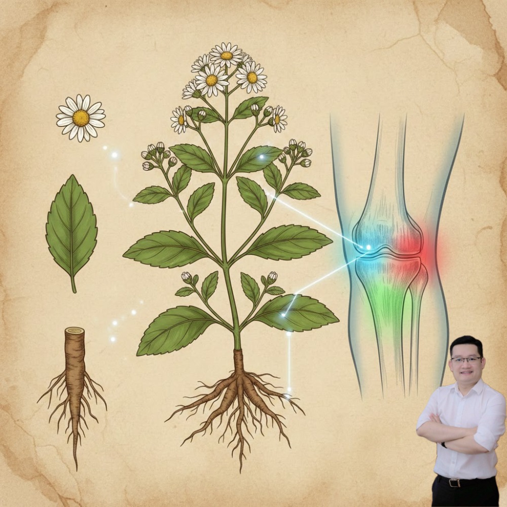 Điều trị tận gốc: Thay vì chỉ tạm thời làm tê liệt cảm giác đau, Cúc tần giúp hành khí hoạt huyết, g