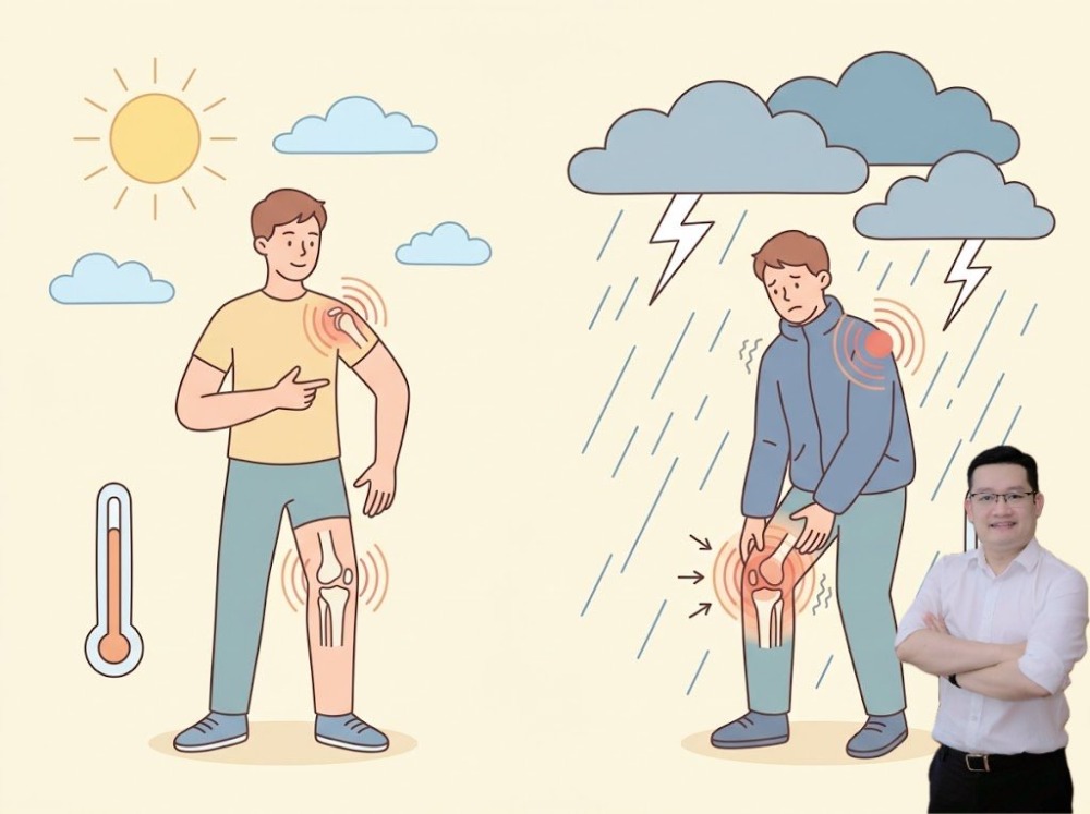 tại sao xương khớp đau khi thay đổi thời tiết