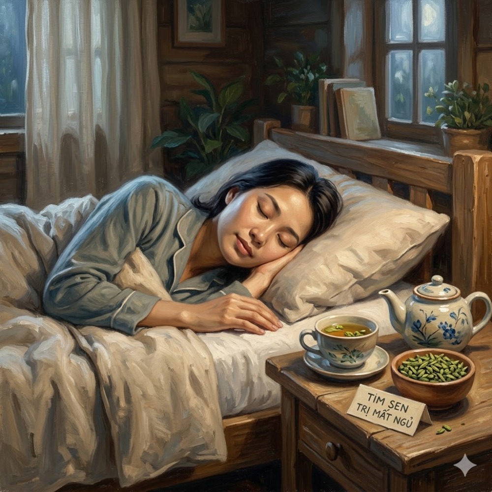 tim sen trị mất ngủ