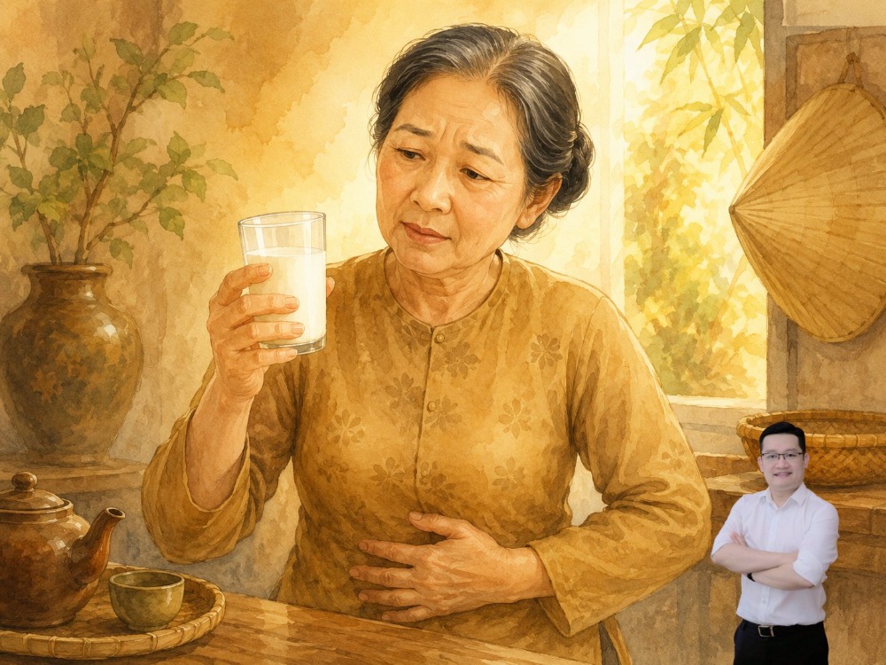 Đau dạ dày có nên uống sữa không Đau dạ dày có nên uống sữa không