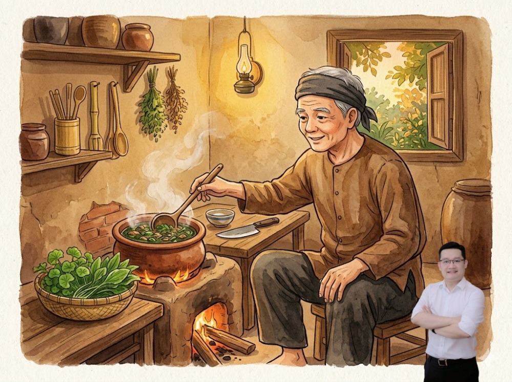 Mã đề nấu rau má Mã đề nấu rau má