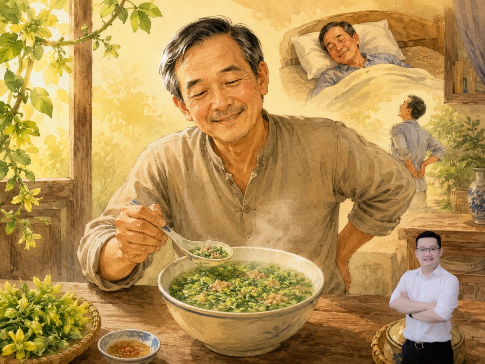 Canh hoa thiên lý nấu thịt bằm giúp ngủ sâu giấc và giảm đau lưng Canh hoa thiên lý nấu thịt bằm giúp ngủ sâu giấc và giảm đau lưng