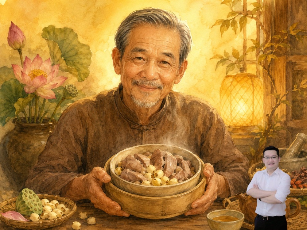 Tim heo hấp cách thủy với hạt sen trị chứng tim đập nhanh, hồi hộp gây mất ngủ Tim heo hấp cách thủy với hạt sen trị chứng tim đập nhanh, hồi hộp gây mất ngủ